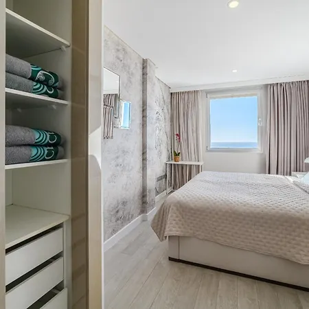 公寓 Sundream Escape - Penthouse With Ocean View, Airco, Heated Pool 阿德耶