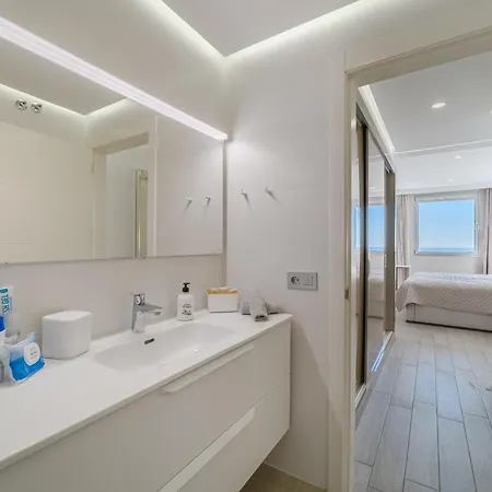 公寓 Sundream Escape - Penthouse With Ocean View, Airco, Heated Pool *